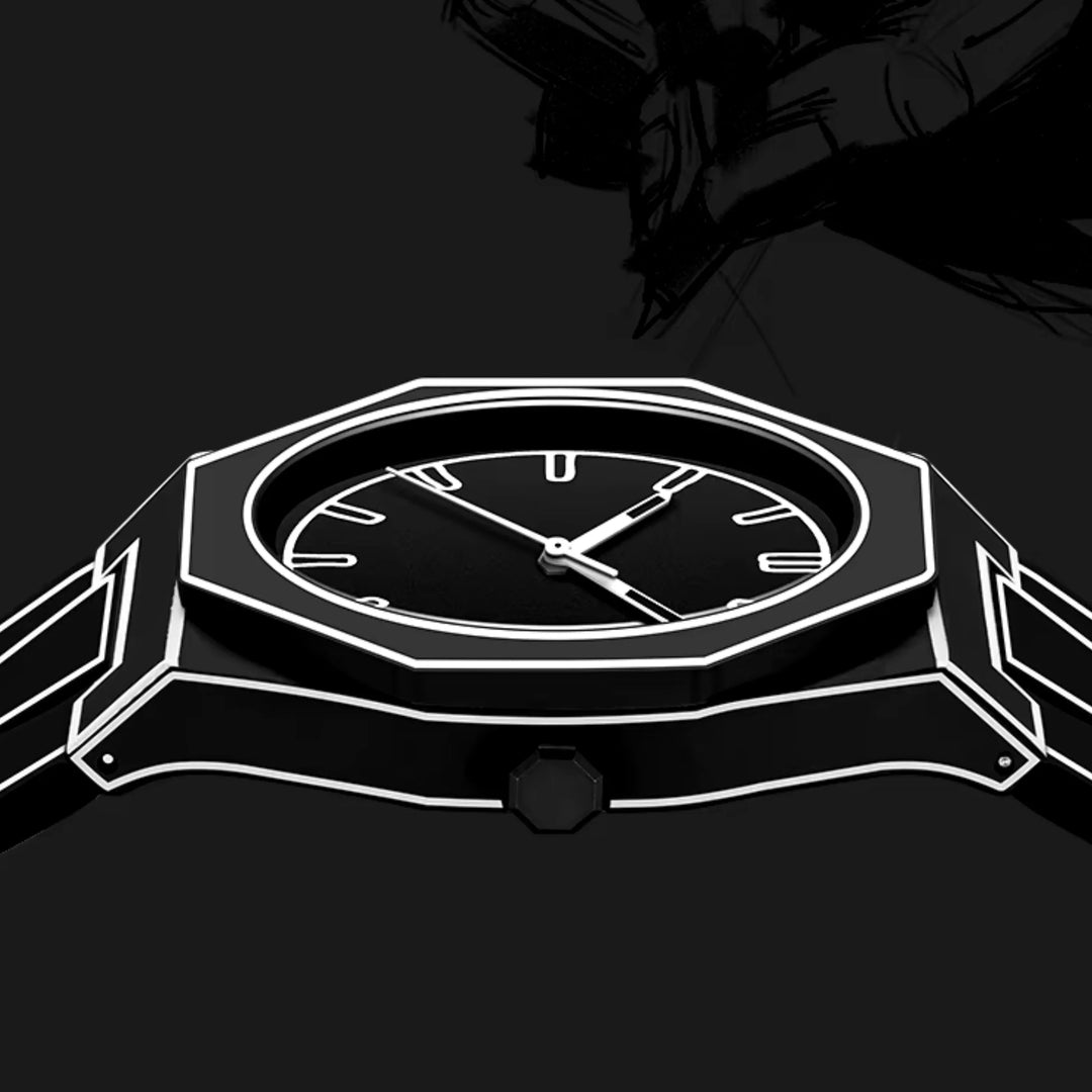 Noir Outline Watch